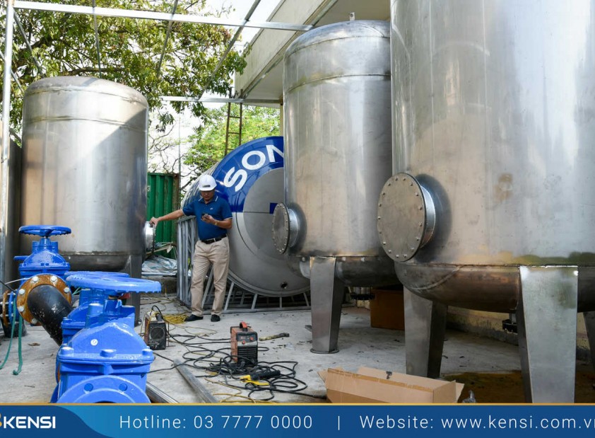 Vật liệu lọc ở máy lọc nước công nghiệp RO xử lý nước đá vôi